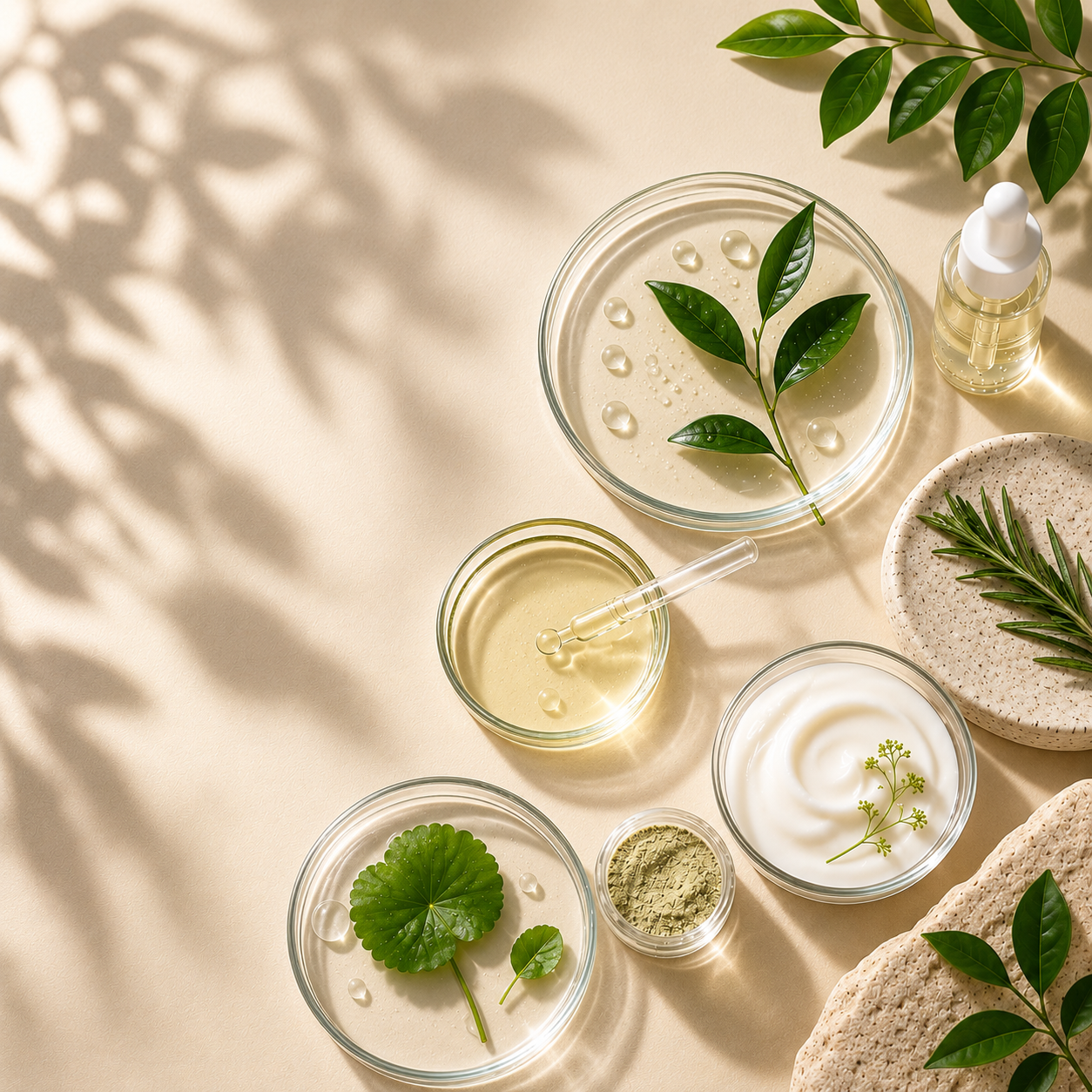 Botanicals and lab glass